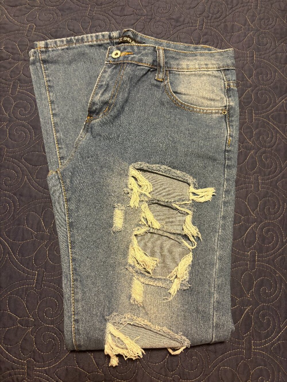 Womens Distressed Jeans by Sheilay